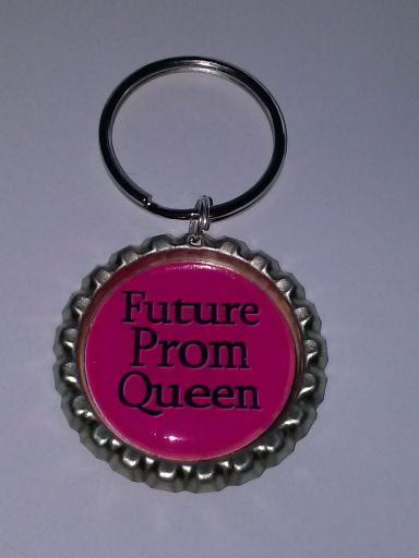 Future Prom Queen Bottle Cap Key Chain Or Zipper Pull